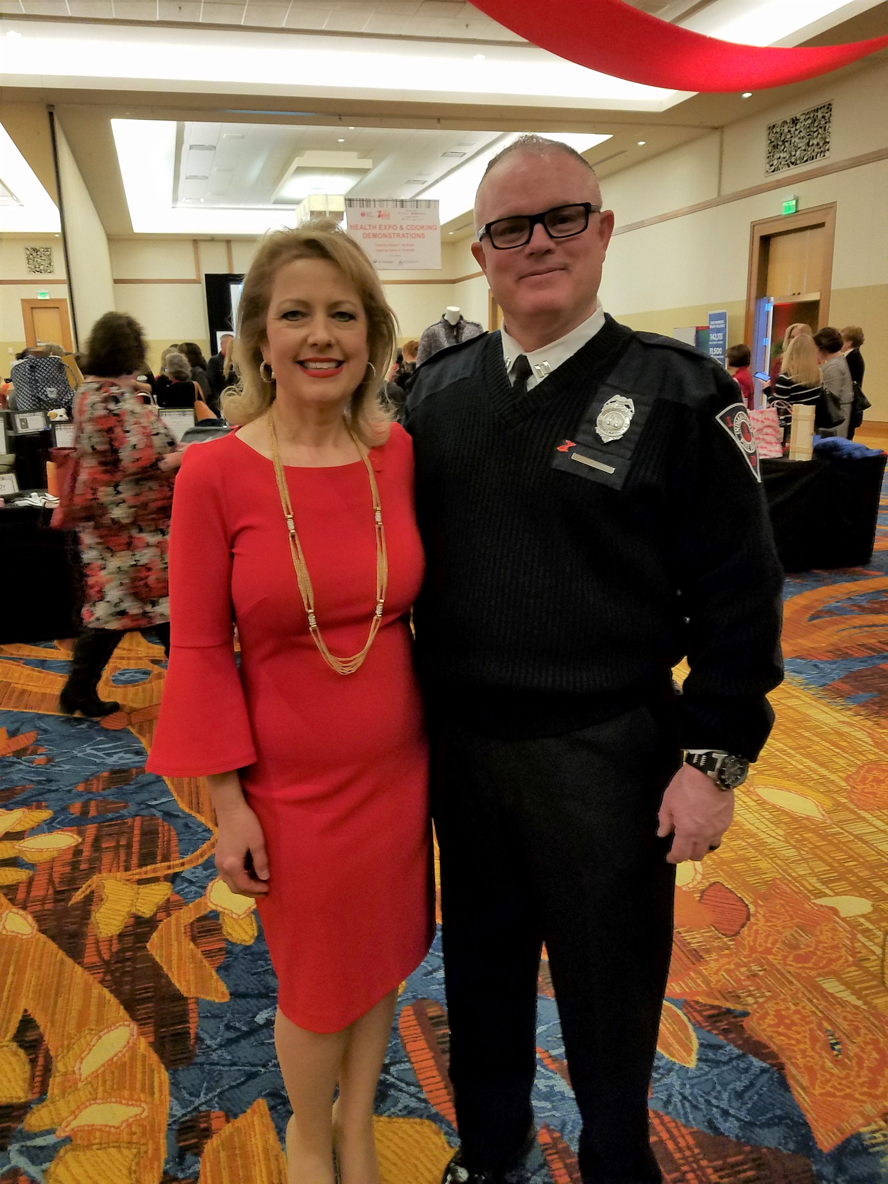 Wendy King, OGR's new executive director/CEO, stands next to her husband Jim at an American Heart Association 